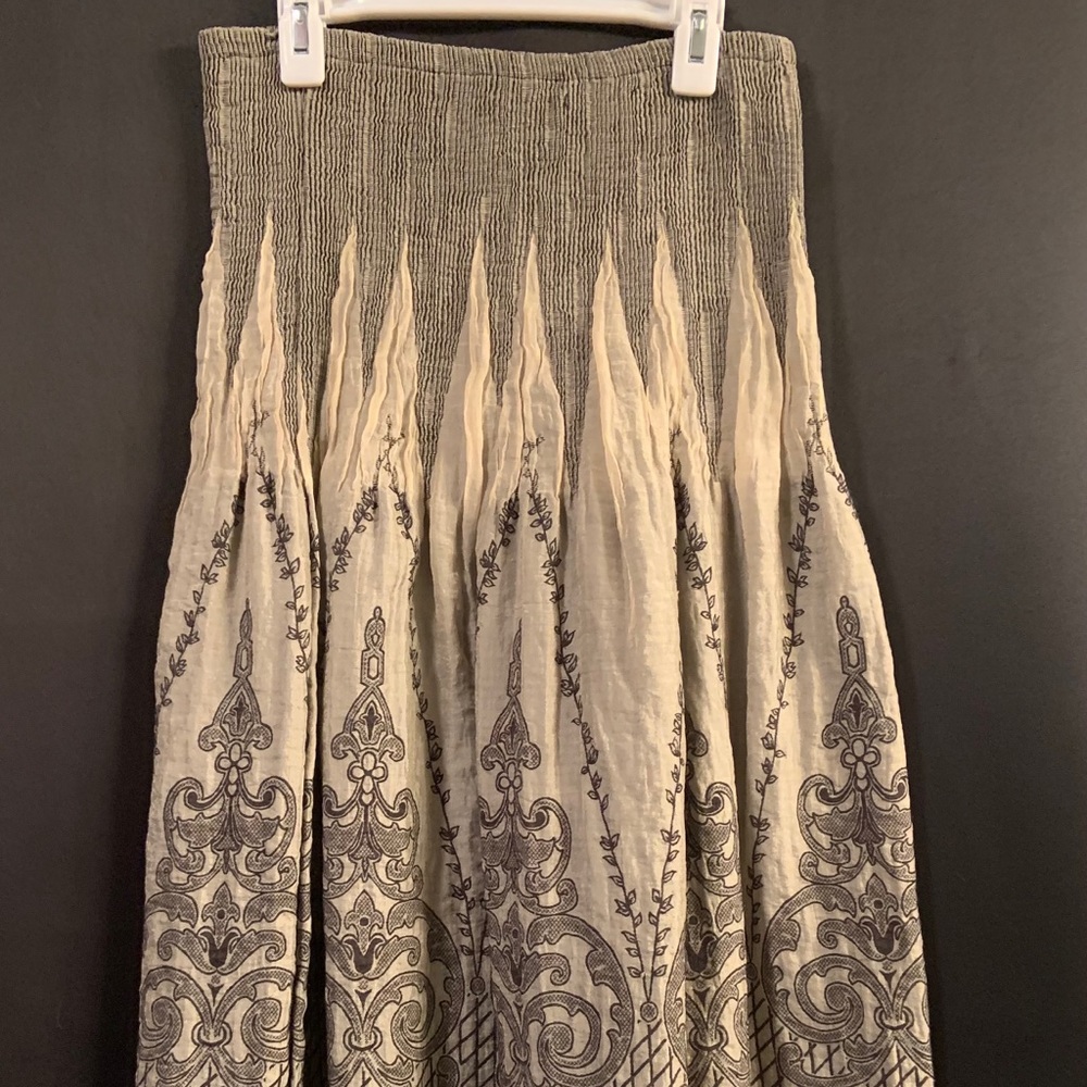 Black and grey skirt